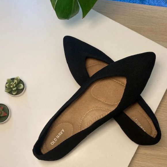 Old Navy Black Jack Flats Size womens 10 - Picture 1 of 6
